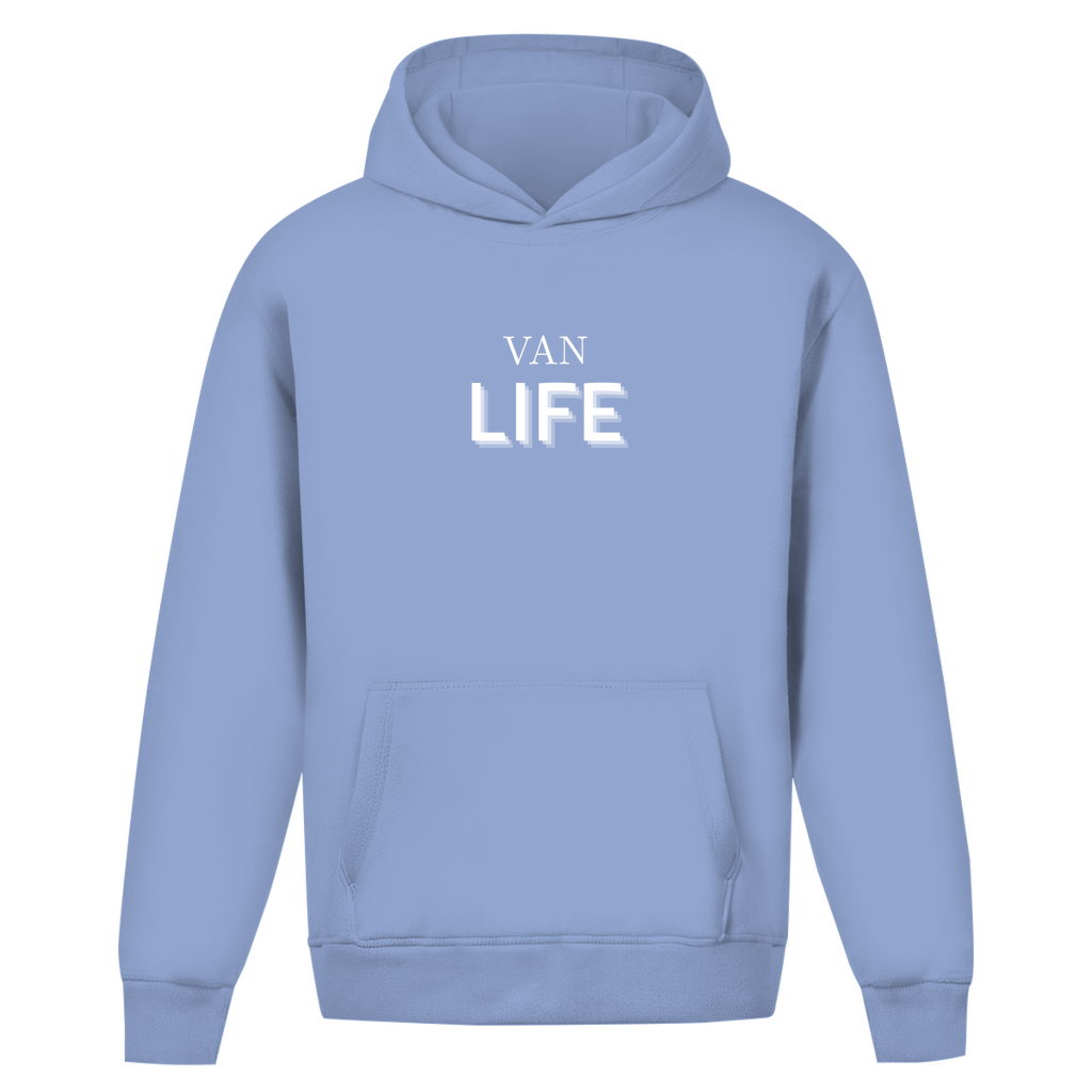 Oversize Hoodie Ohne Kordel "VAN LIFE"