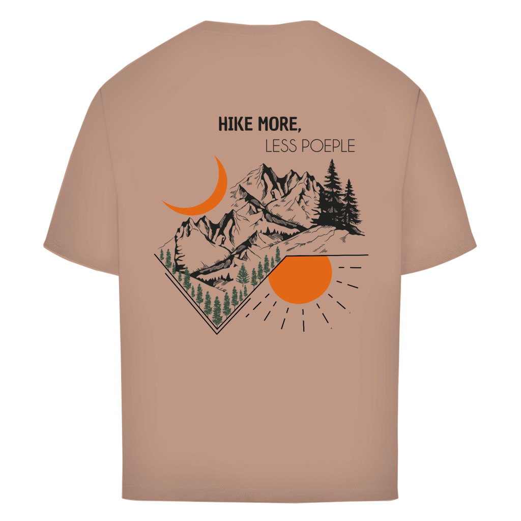 Oversize T-Shirt "HIKE MORE,LESS PEOPLE"