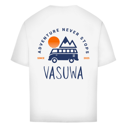 Oversize T-Shirt "VASUWA ADVENTURE NEVER STOPS"
