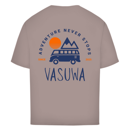 Oversize T-Shirt "VASUWA ADVENTURE NEVER STOPS"