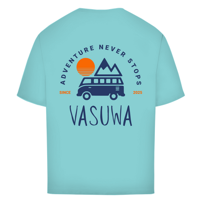Oversize T-Shirt "VASUWA ADVENTURE NEVER STOPS"