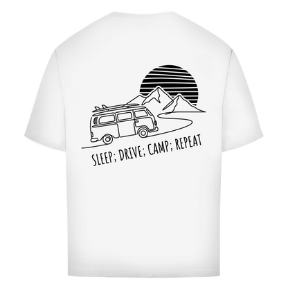 Oversize T-Shirt "SLEEP;DRIVE;CAMP;REPEAT"