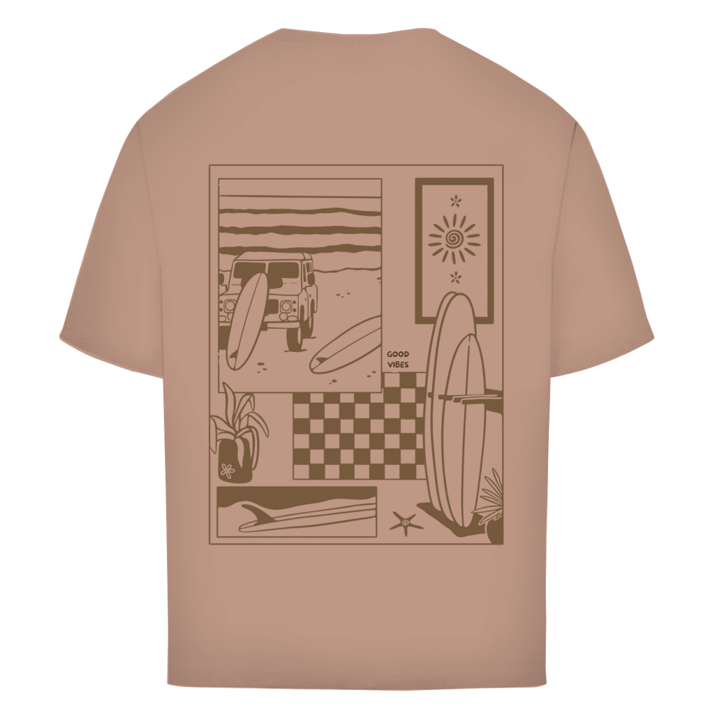 Oversize T-Shirt "TRAVEL TO SURFING"