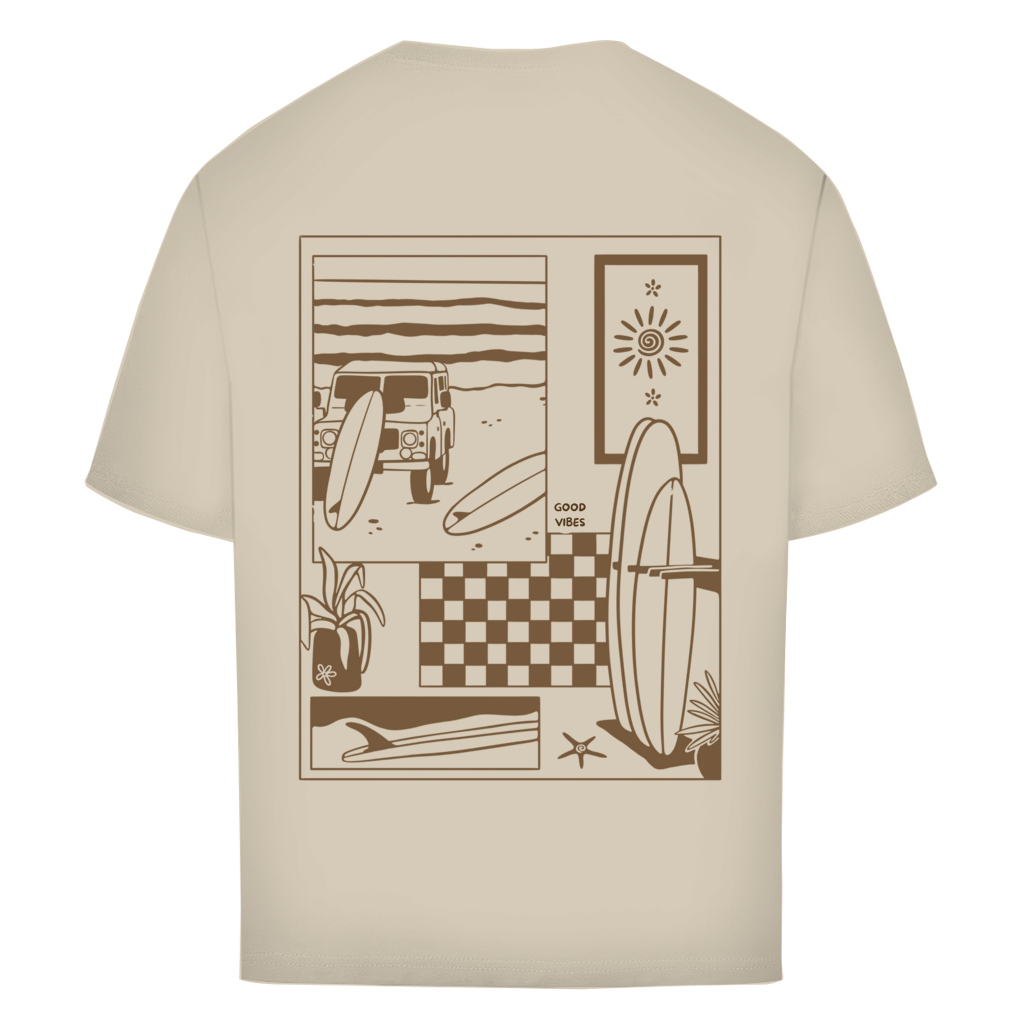 Oversize T-Shirt "TRAVEL TO SURFING"
