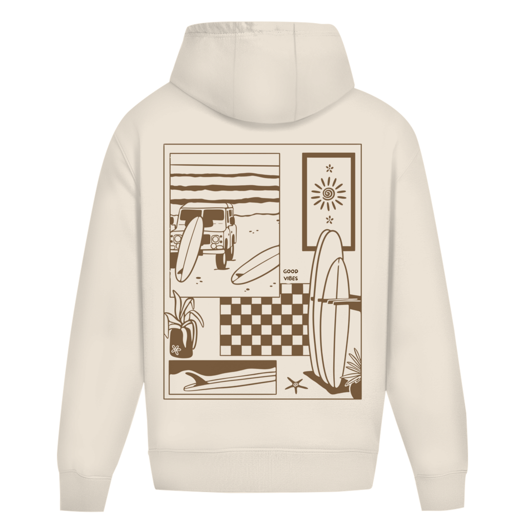 Oversize Hoodie "TRAVEL TO SURFING"