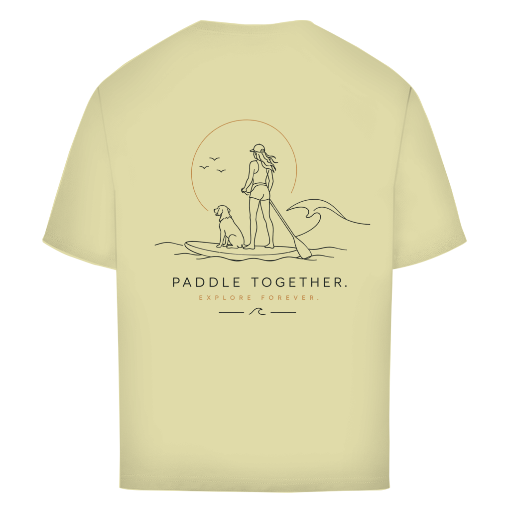 Oversize T-Shirt "PADDLE TOGETHER. EXPLORE FOREVER."