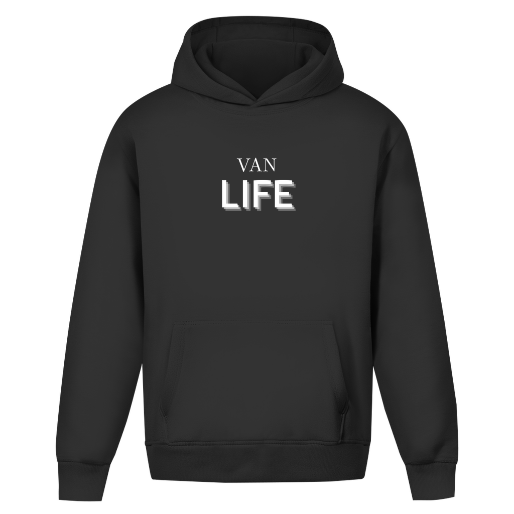 Oversize Hoodie Ohne Kordel "VAN LIFE"